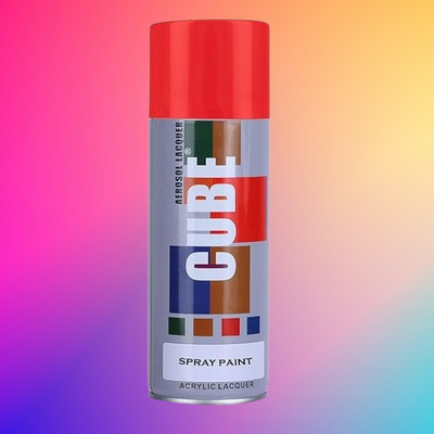 MODAROCK Cube red Spray Paint Red Spray Paint 400 ml(Pack of 1)