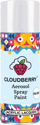 Cloudberry for Car and Bike Silver Spray Paint 400 ml(Pack of 1)