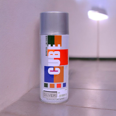 MODAROCK Silver Spray Paint 400 ml(Pack of 1)