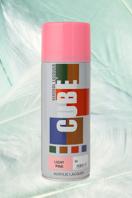 MODAROCK CUBE Light Pink Acrylic Lacquer Spray Paint Pink Spray Paint 400 ml(Pack of 1)