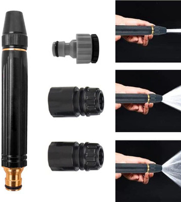 Varsha Nozzle Water Spray Gun, Car Wash Nozzle with Hose End Quick 3 pcs Connector Spray Gun
