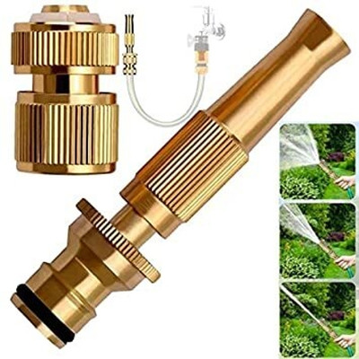Adhunyk Bike Car Wash Garden Watering Tool Black High Pressure Nozzle with 3 Attachment Pressure Washer