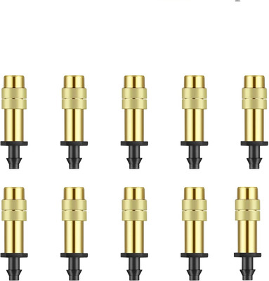 VASADIGITAL 10 Pcs New Adjustable Copper Spray Nozzle Suitable for 4/7 Hose Sprinklers Drippers Mist Garden/Roof/ Greenhouse