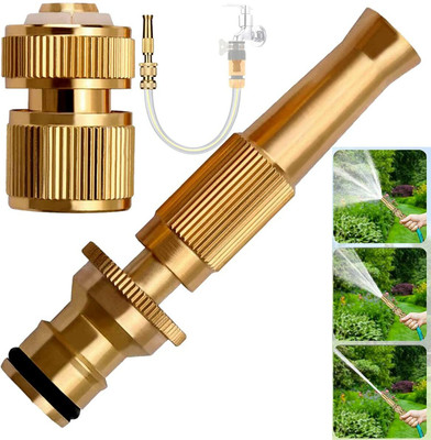 SAFFRONEX Water Jet Hose Nozzle Made from Brass 1 L Hose-end Sprayer(Pack of 1)