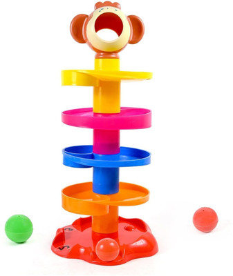 ALORNOR Ball Drop and Roll Swirling Tower293(Multicolor)