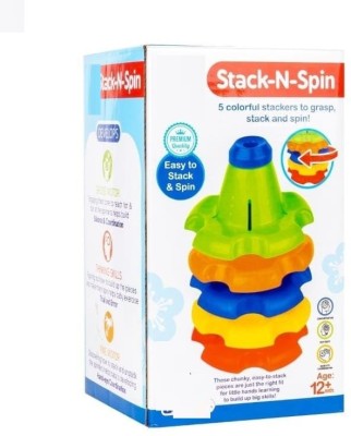 zokato Stack N Spin Play Spinning Toy With Stacking (Multicolor)(Multicolor)