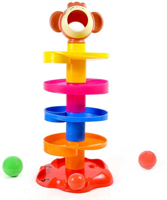 VOXEL Ball Drop and Roll Swirling TowerV067(Multicolor)