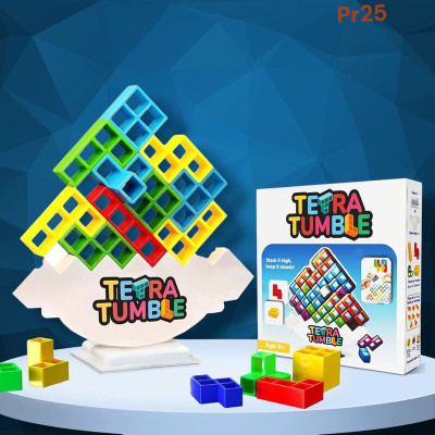 AS TRADERS Tetra Tower Stacking Balancing Toy Multicolor14(Multicolor)