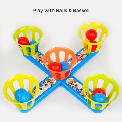 zokato 2in1 Basket & Bottle Ring toss for Indoor & Outdoors Party & Board Game(Multicolor)