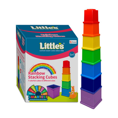 Little's Rainbow Stacking Cubes(Multicolor)