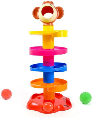 ALORNOR Ball Drop and Roll Swirling Tower109(Multicolor)