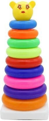 Fayme International Smiley Stacking Colourful Teddy Rings for Growing Babies & Toddlers Rings(Multicolor)