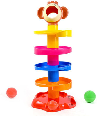 VOXEL Ball Drop and Roll Swirling TowerV107(Multicolor)