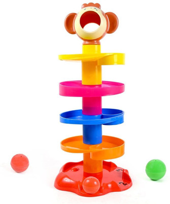 VOXEL Ball Drop and Roll Swirling TowerV165(Multicolor)