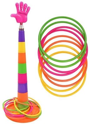 AmtiQ 2 in 1 Ring Toss Game | Shape Sorter Color Recognition Aim and Strike Game(Multicolor)