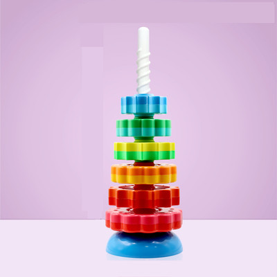 CountryLink 6 Multicolor Spin Tower Spinning Stacking Tower Toy For Kids & Toddlers(Multicolor)