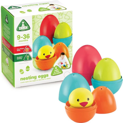 ELC Nesting Eggs-Shape Sorter & Stacker-Learning & Educational Toys-12M+(Multicolor)