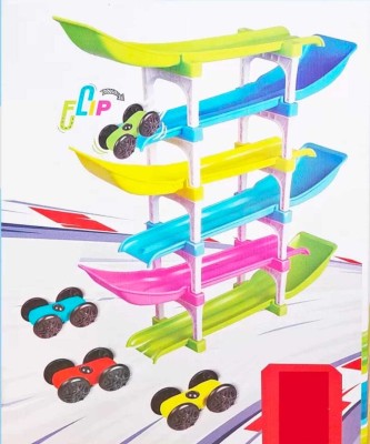 momnkids Stacking Car Ramp Racer Rolling Flipping & Sliding Racing Cars Track Toy(Multicolor)