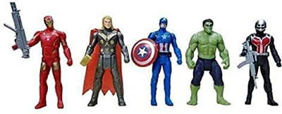 AKFLICKS Captain America, Hulk, Thor, Iron Man and Ant Man Best Gift(Multicolor)