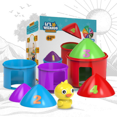 Li'l Wizards Bird House Nesting Toy(Multicolor)
