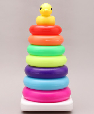 zokato Step Teddy Duck Face Rings - Multicolour- 7pcs(Multicolor)