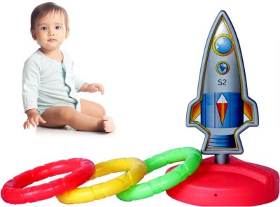 AS TRADERS Space Rings Catcher Stacking Toy For Kids S12(Multicolor)