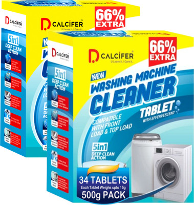 Dcalcifer Descale Washing Machine Cleaner Descaling Tablet Front & Top Load Drum Descaler(500 g)