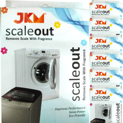 JKM Scaleout Washing Machine Tub Drum Lime Scale Cleaning Powder Descaler Front Top Load Stain Remover