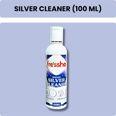 Fressho Silver Cleaner Spray (100 ML) | Instant Silver Polish and Shine Restore | Stain Remover