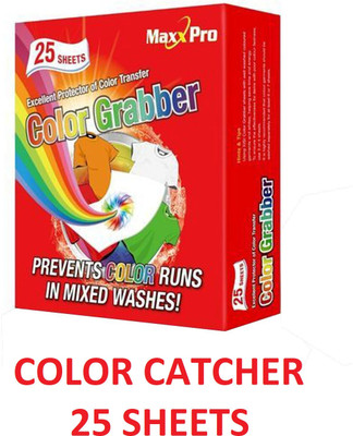MaxxPro Color Grabber Laundry Sheets Protector of Cloth Color Prevent Color Runs 25 Pcs Stain Remover(25 g)
