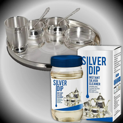 SILVER DIP Silver Cleaning Made Simple with Modicare Instant Dip Cleaner Stain Remover
