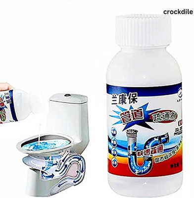 crockdile Powerful Drain Opener for Kitchens & Baths Stain Remover
