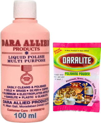 Dara Allied Polish Dara Allied Liquid Polish Pack of 100ml with Daralite Polishing Powder Stain Remover