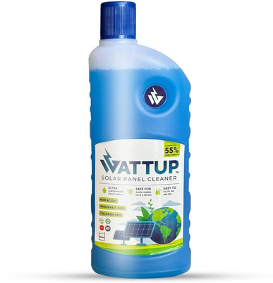 WattUp Solar Panel Cleaning Liquid | Non-Acidic & Improves Power Generation - 500ml Stain Remover