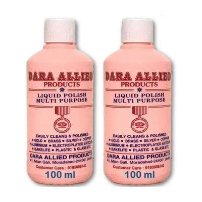 Dara Allied Products Dara Allied Liquid Polish Pack of 2x100ml Stain Remover(200 ml)