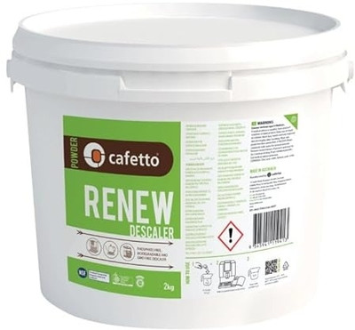 Cafetto Renew Descaler Eco-Friendly Descaling Powder for Espresso Machines Stain Remover