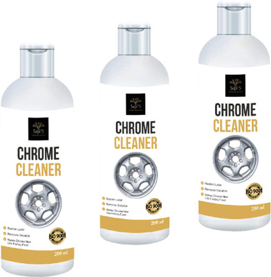 SAPI'S chrome cleaner 200ml pack of 3 Rust Removal Solution with Trigger Spray(600 ml)