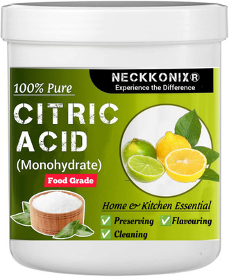 Neckkonix Citric Acid/Lemon Crystal 800 Grams Mohohydrate (Reusable Container Pack) Stain Remover