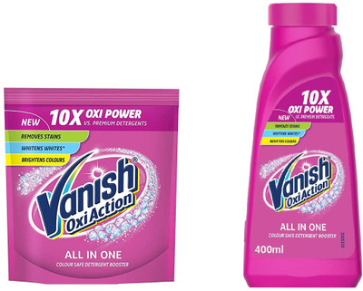 Vanish All in One Liquid & Powder Detergent Booster 400G + 400ML Stain Remover