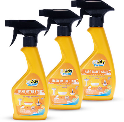 DaddyClean Hard water stain remover | Tap and shower cleaner with lemon fragrance Pack of 3 Stain Remover