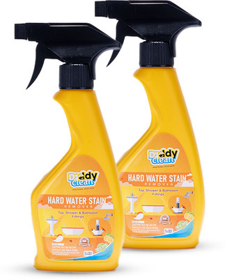 DaddyClean Hard water stain remover,Tap and shower cleaner with lemon fragrance Pack of 2 Stain Remover
