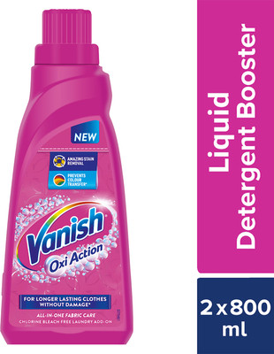 Vanish All in One Liquid Detergent Booster (2 x 800 ml) Stain Remover