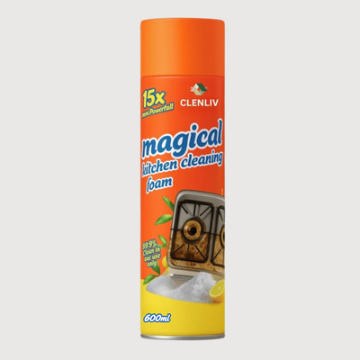 Clenliv Kitchen Foam Cleaner Spray for Oil ,Grease ,Grim & Stubborn Dirt Stain Remove(550 ml)