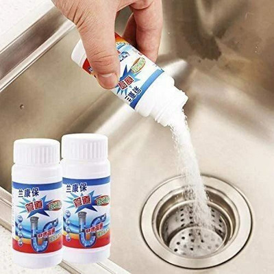 herik Sink Cleaner Powder, Drain Cleaner & Clog, Automatic Toilet Blockage Stain Remover(100 g)
