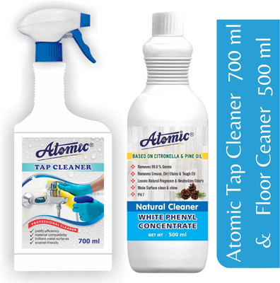 ATOMIC Tap Cleaner 700 ml & Floor Cleaner 500 ml Stain Remover
