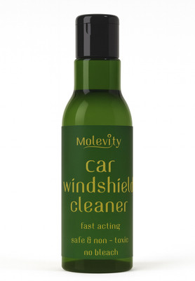 molevity ClearView 360 Car Windshield & Glass Cleaner – Fast Acting, Streak-Free Liquid Vehicle Glass Cleaner(200 ml)