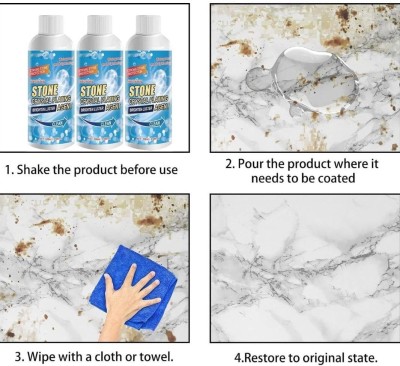 ShineWilla Enterprise Stone Cleaner And 3 in 1 Car Coating Cleaning Spary Floral(2 x 150 ml)