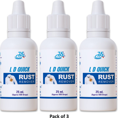 LD Quick Rust Stain Remover |Handy and Easy to Use | 25ml + 25ml + 25ml ( Pack of 3) Stain Remover