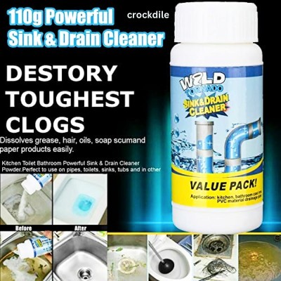 crockdile Enzyme-Rich Drain Cleaner Powder Stain Remover