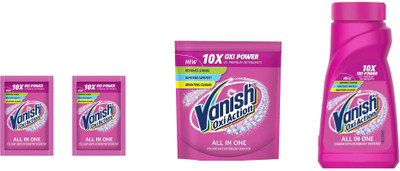 Vanish All in One Liquid & Powder Detergent Booster 200G +25GX2+ 180ML Stain Remover